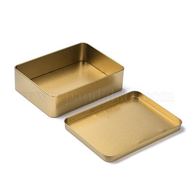 6pcs 100ml Gold Aluminum Foil Square Cake Pans Without Lids