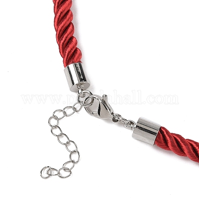 Изготовление ожерелья из нейлонового витого шнура толщиной 5 мм FIND-G096-01P-24-1