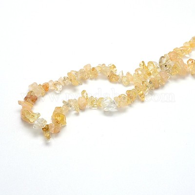 Природный цитрин бисер нитей&nbsp;G-O049-B-29-1