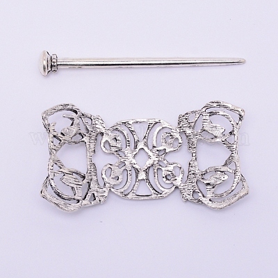 Вилки для волос из сплава в тибетском стиле&nbsp;OHAR-WH0016-34-1