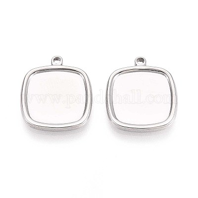 Оправы для подвесок из нержавеющей стали 304 в виде кабошонов STAS-T067-13P-1