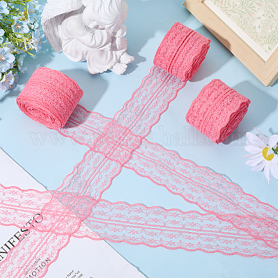 3 рулон гипюровой неэластичной кружевной отделки OCOR-GF0004-52G-1