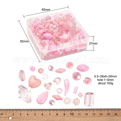 100g акриловые бусины&nbsp;SACR-YW0001-41E-1