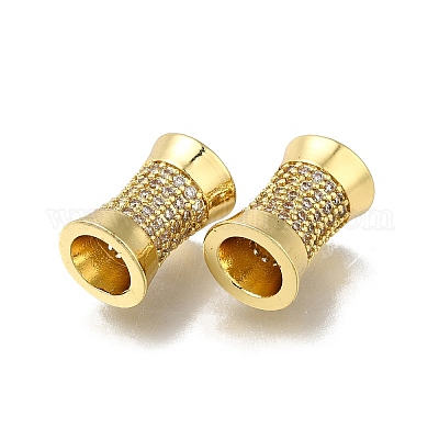 Латунь микропаве прозрачный кубический цирконий европейский бисер ZIRC-I070-048G-1