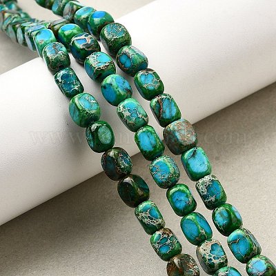 Натуральные имперские нитки из яшмы G-E444-54-03-1