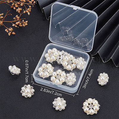 Buy Wholesale China Rhinestone Buttons Custom Flower Diamante