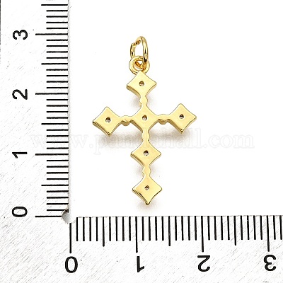 Латунные микро проложить кубического циркония подвески KK-Z100-34G-02-1