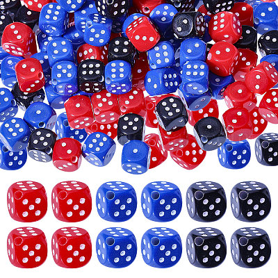 180шт 3 цвета акриловые бусины OACR-CA0001-22-1