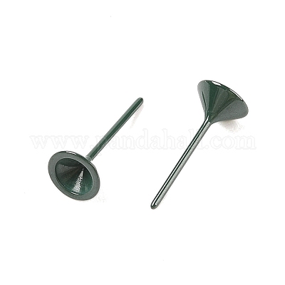 Гипоаллергенные серьги-гвоздики из биокерамики с цирконием и керамикой EJEW-C111-03A-1