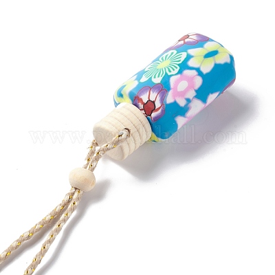 Подвески из пустого стеклянного флакона духов HJEW-A004-01-1