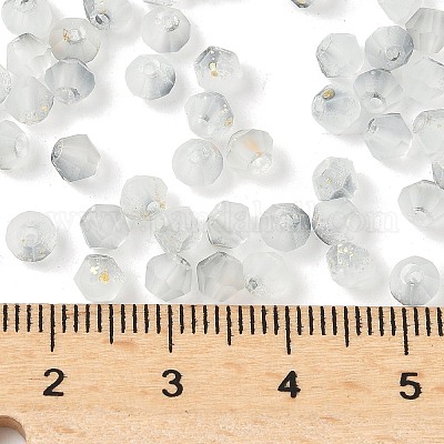 Матовые стеклянные бусины FGLA-D300-01H-1