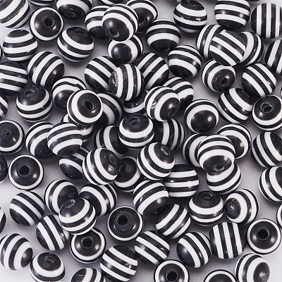 Полосатый бисера смолы&nbsp;RESI-TAG0001-01-1