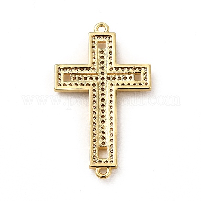 Латунное покрытие стойки микро паве кубический цирконий соединительные подвески KK-E072-04G-1