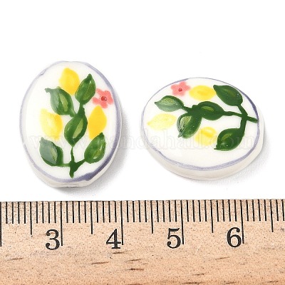 Фарфоровые бусины ручной работы PORC-G014-01D-1