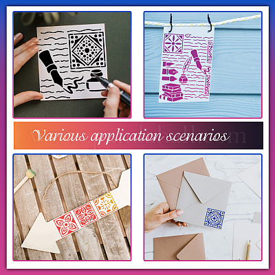 Металлические трафареты из нержавеющей стали DIY-WH0289-058-1