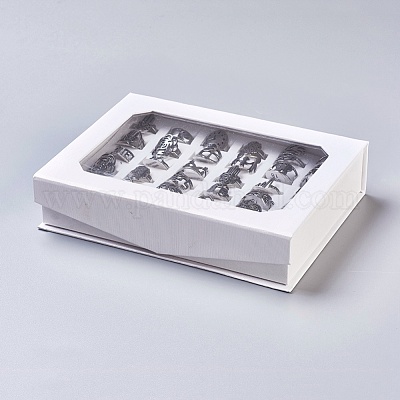 Кольца из нержавеющей стали 201 RJEW-R133-02-B-1