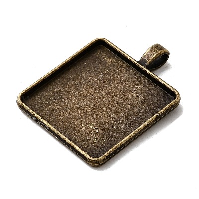 Старинные тибетском стиле сеттинги сплава подвеска кабошон TIBEP-M018-98AB-NF-1