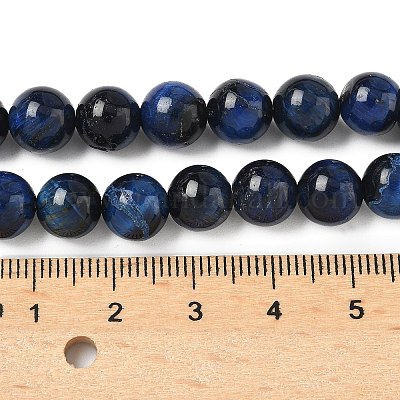 Нити из натурального тигрового глаза класса B G-F591-18-8mm-01-1