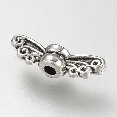 Сплавочные овальные бусины тибетского стиля  TIBE-S310-063AS-LF-1