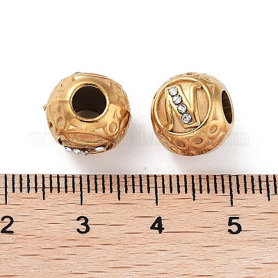 Ионное покрытие (ip) 304 нержавеющая сталь стразы европейские бусины STAS-A092-10N-G-1