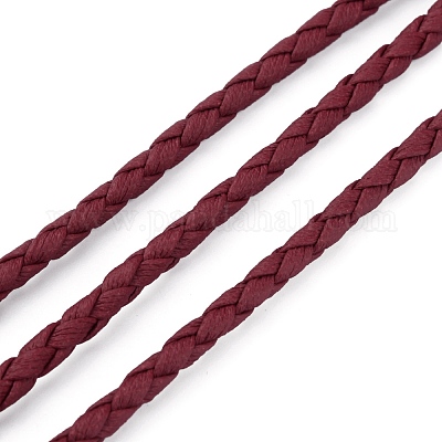 Плетеные шнуры из искусственной кожи&nbsp;WL-WH0005-002G-1
