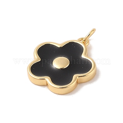 Подвески из латуни с эмалью в стойку KK-Z047-02B-RS-1