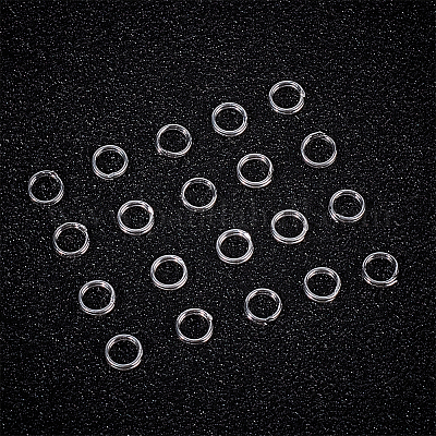 10 шт. 925 разъемных соединительных кольца из стерлингового серебра&nbsp;STER-BBC0007-85B-1