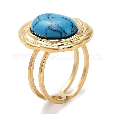 Ионное покрытие (IP) кольцо из нержавеющей стали 304 RJEW-B059-12G-05-1