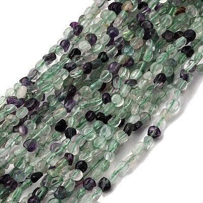 Природных красочные флюорита бисер нитей G-I389-A21-1