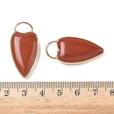 Природные красной яшмы подвески G-I393-01G-04-1