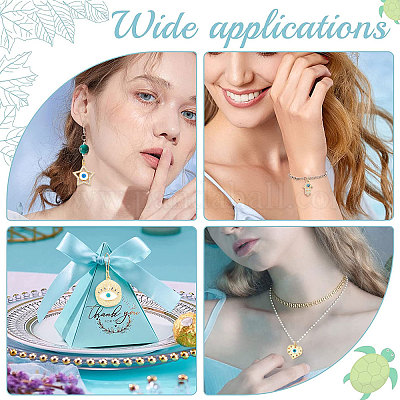 10шт 5 стиля латунные микропаве прозрачные подвески с кубическим цирконием KK-BBC0003-54-1