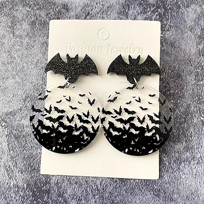 Модные женские серьги из акрила в виде летучей мыши HR1721-1-1
