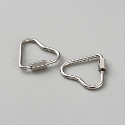 Карабин из нержавеющей стали с винтовой блокировкой STAS-WH0048-45C-P-1