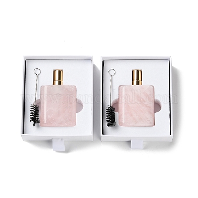 Флакон духов из натурального розового кварца G-B131-04A-01-1