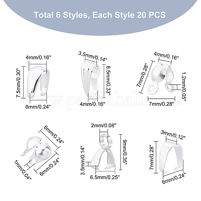 Защелкивающиеся дужки и наконечники из нержавеющей стали 304 STAS-UN0018-50S-1