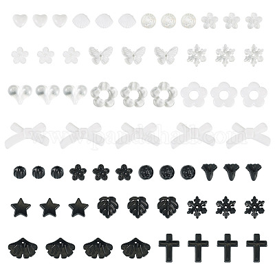 100 г прозрачных и непрозрачных акриловых бусин TACR-TA0001-57G-1