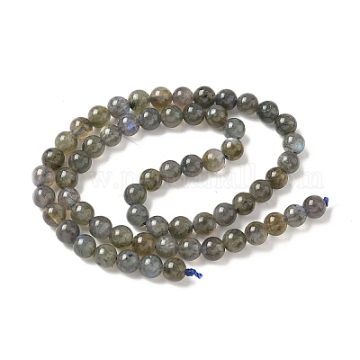 Природные лабрадорита бисер нитей G-U017-6mm-01-1