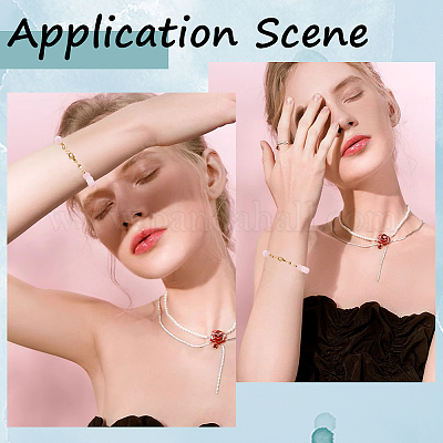 40 шт. латунные наконечники для бусин KK-BBC0010-55-1