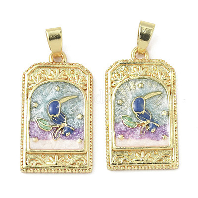 Латунь эмаль подвески KK-I355-18G-01-1