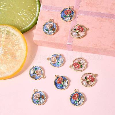 10 шт. Подвески из сплава с эмалью ENAM-FS0003-26-1