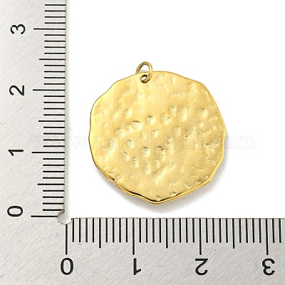 Подвески из нержавеющей стали 304 с покрытием из настоящего золота 18 карат методом вакуумного напыления PVD STAS-L278-003G-12-1