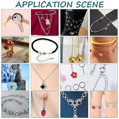 200 шт. разъемные кольца из нержавеющей стали 304 STAS-UN0062-49G-03-1