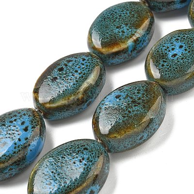 Фарфора ручной работы бисер нитей PORC-B002-08-1