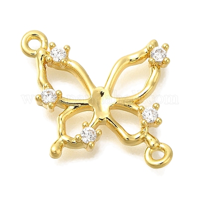 Латунные подвески из прозрачного кубического циркония KK-K388-70G-1