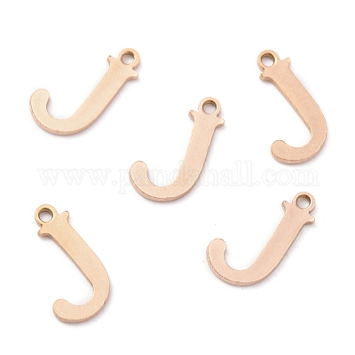 Ионное покрытие(ip) 304 нержавеющая сталь алфавитные подвески STAS-H122-J-RG-1