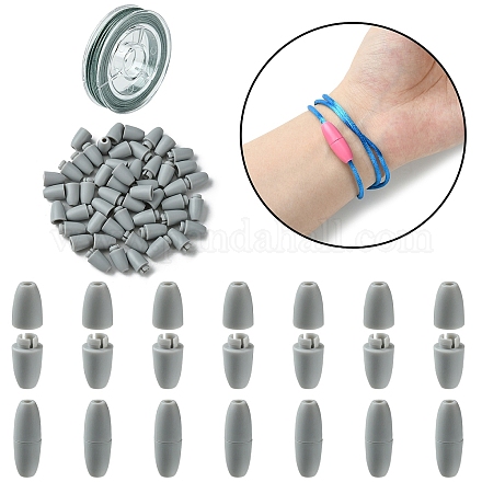 30 комплект пластиковых застежек KY-YW0001-64C-1