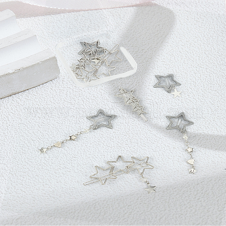 8 шт. 4 заколки для волос из сплава кожи аллигатора&nbsp;OHAR-LP0001-19-1