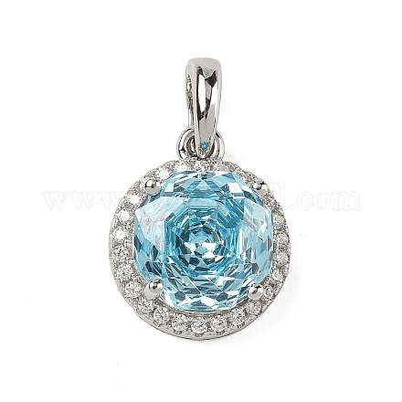 925 подвеска из стерлингового серебра с паве из кубических цирконий STER-B009-01A-03-1