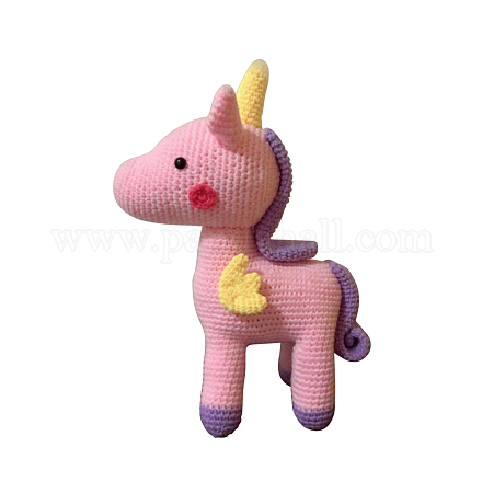 Kit de crochet de poupée de licorne bricolage DIY-I053-03-1