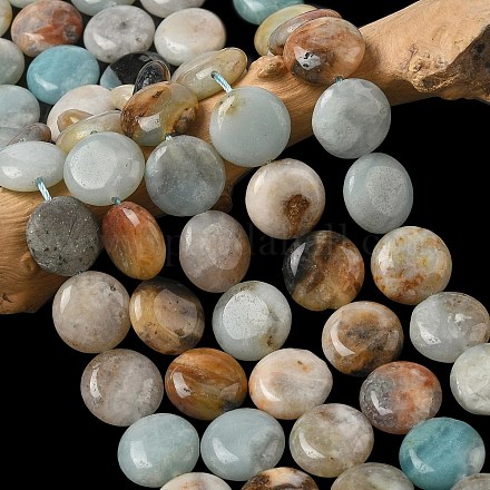 Натуральный цветок амазонитовые бусины пряди&nbsp;G-L648-B13-15mm-1